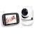 Baby Monitor with Remote Pan-Tilt-Zoom Camera and 3.2” LCD Screen, Infrared Night Vision (White with Black)