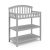 Graco Changing Table with Water-Resistant Change Pad and Safety Strap, Pebble Gray, Multi Storage Nursery Changing Table for Infants or Babies