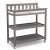 Delta Children Flat Top Changing Table with Wheels and Changing Pad, Grey