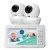 Babysense 5″ HD Split-Screen Video Baby Monitor with Two Cameras and Remote PTZ, Night Light, 960ft Range, Two-Way Audio, 4X Zoom, Night Vision, 4000mAh Battery