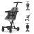 Dream On Me, Coast Stroller Rider, Lightweight, One hand easy fold, travel ready, Sturdy, Adjustable handles, Soft-ride wheels, Easy to push, Gray