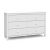 Storkcraft Alpine 6 Drawer Double Dresser (White) – Dresser for Kids Bedroom, Nursery Dresser Organizer, Chest of Drawers for Bedroom with 6 Drawers, Universal Design for Children’s Bedroom