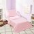 EVERYDAY KIDS 4 Piece Toddler Bedding Set – Includes Comforter, Flat Sheet, Fitted Sheet and Reversible Pillowcase – Solid Pink